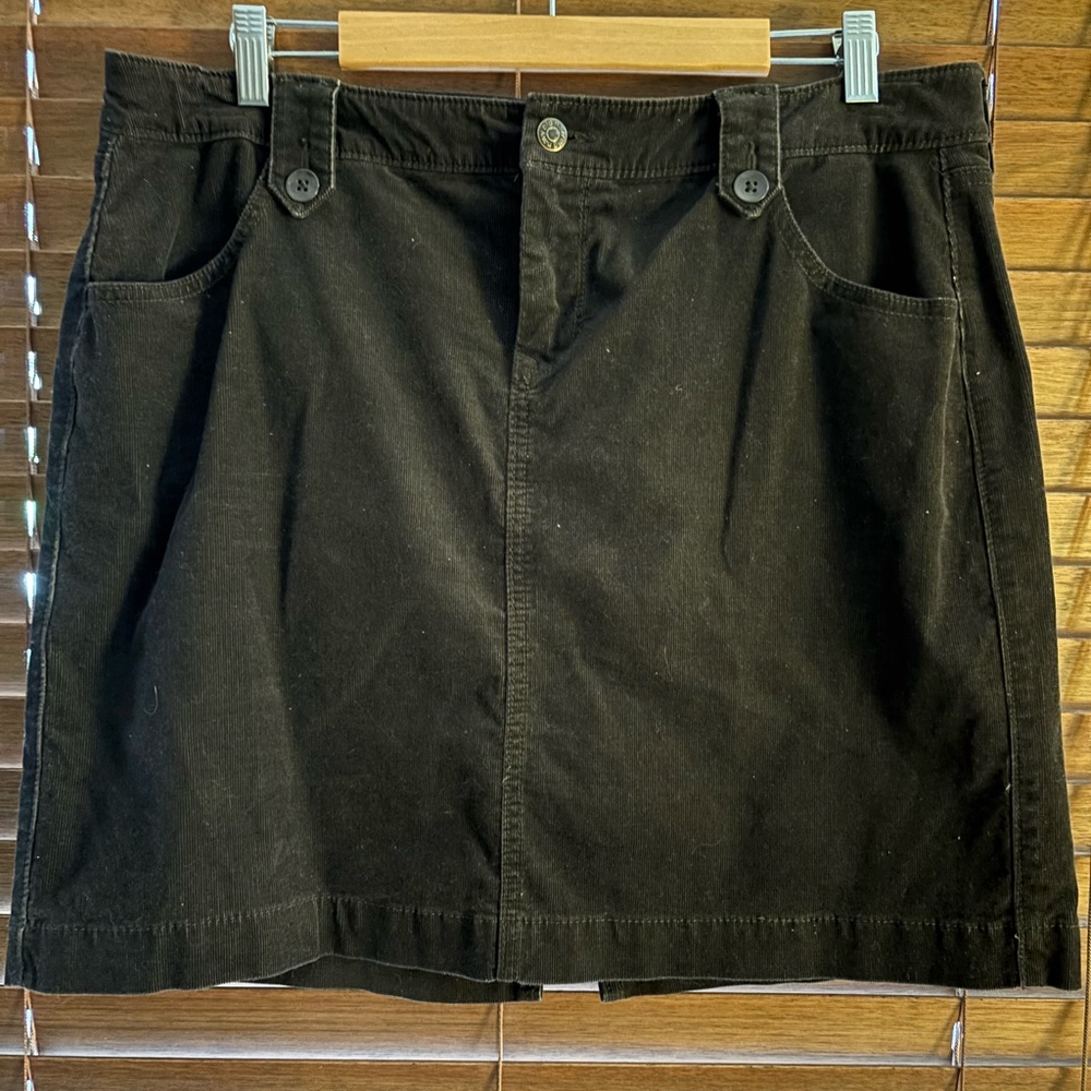 Vintage Old Navy Brown Corduroy Mini Skirt